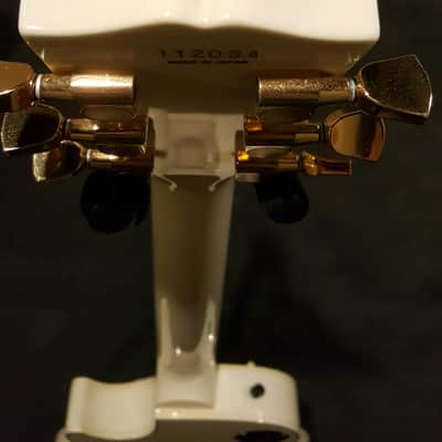 2001 Epiphone Japan Les Paul Custom . Awesome White. image 8