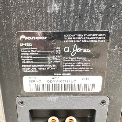 Dennis Murphy Pioneer Andrew Jones SP-FS52 Floorstanding Speakers image 8