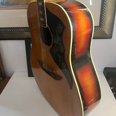 Kawai KF-90 Vintage Acoustic Guitar 60’s-70’s in Sunburst image 11