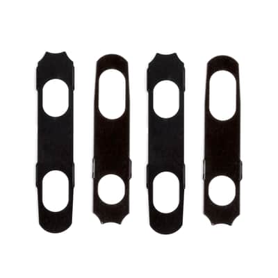 NEW Hipshot Grip-Lock Open-Gear TUNERS w/ White Pearloid Buttons Set 3x3 - BLACK image 4