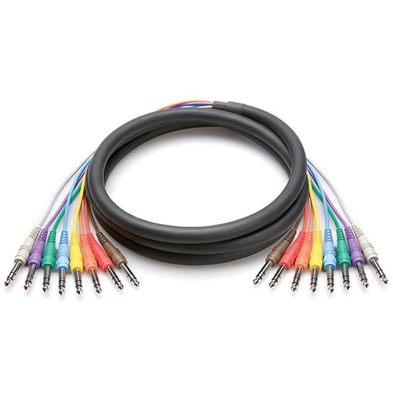 Hosa CSS803 CSS803 8 1/4" TRS Patch Snake - 3 Meter image 1
