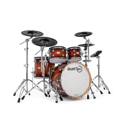 drum-tec pro 3 with Roland TD-27 - 2 up 1 down - Brown Sunburst