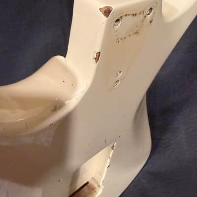Vintage 1983 Squier Stratocaster Japan White - SQ Series 70s MIJ Body Routed for Kahler 2300 image 13