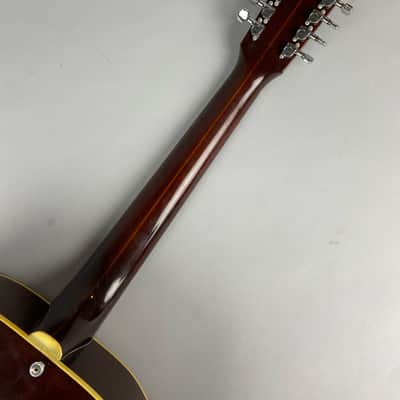1974 Guild F212 - Natural Spruce top , Mahogany Back and sides .. USA Made Jumbo 12 String  W Original Hardshell case image 7