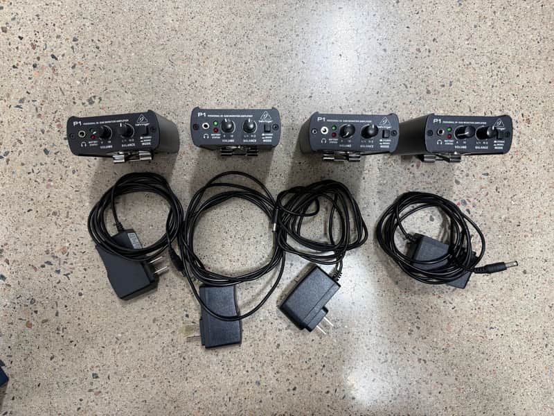 4 Pack | Behringer Powerplay P1 Personal In-Ear Monitor with Power Supply image 1