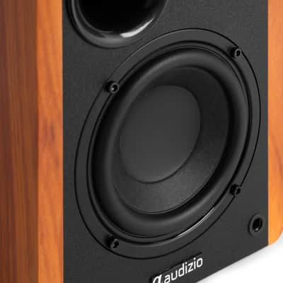 Audizio KS01B Regallautsprecher aktiv Set 120W BT Wood image 9