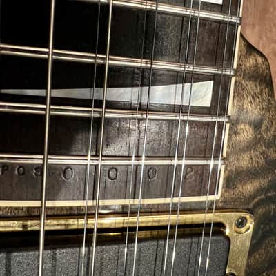 Jackson USA Custom Shop 10-String Players Choice Dan Spitz Quilted Maple 1990's Transparent Black image 19