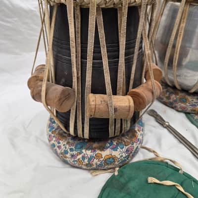 Pair of Hand Made Indian Tabla Drums (C020-14) image 12