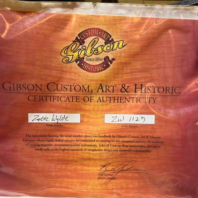 Gibson Les Paul Bullseye With Autographs Of Zakk Wylde & Les Paul image 11