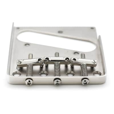 Callaham Telecaster Bridge w/ Rutters SS Broadcaster Saddles image 2