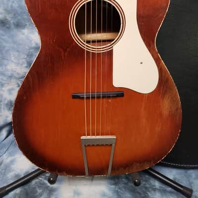 1969 Silvertone Model 1210 Big Stella Redburst Pro Setup New Strings Soft Case image 2
