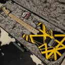 2021 EVH Fender Striped Series Electric Guitar -Eddie Van Halen- Black/Yellow- Bumble Bee Strat- w/Fender Hardshell Case!