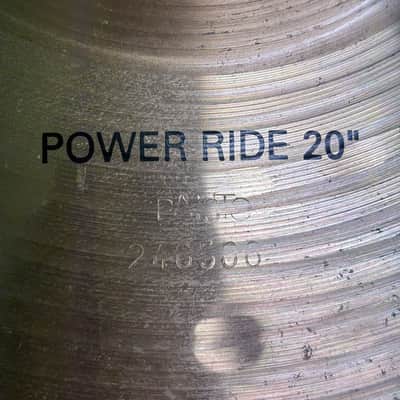 Paiste Alpha 20" Power Ride Cymbal Vintage Bronze Serial 246900 Heavy Rock Ride image 4