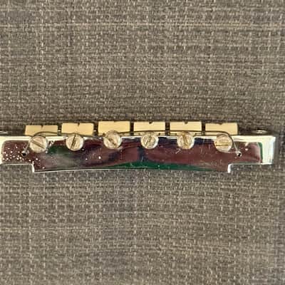Gibson ABR-1 tune-o-matic guitar bridge 1965 Chrome SG, 335 image 4