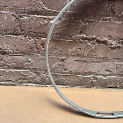 Unbranded 15" 8-Lug Drum Hoop / Rim – Chrome-Plated Steel – Vintage Replacement Part – Fair Condition image 6