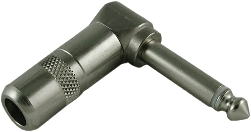 Switchcraft 1/4" Mono Phone Plug, Right Angle Male image 1