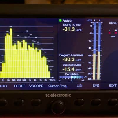 ▌TC Electronic CLARITY M STEREO RTA analyzer 7" USB/AES Plug-In Metering image 1