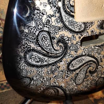 Stratocaster Style Black Paisley Guitar Body New image 2