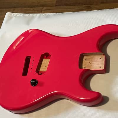 2021 Indonesia Kramer Baretta Special Ruby Red Mahogany Guitar Body 6 Post Tremolo image 3