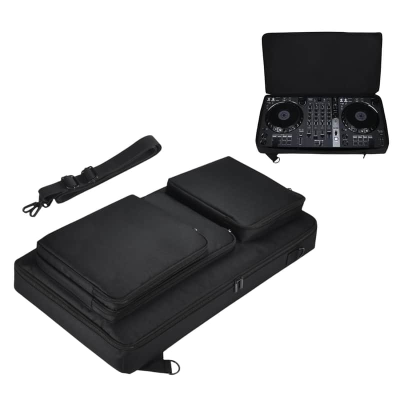 Dj Controller Case For Pioneer Ddj Flx6 Gt,Pioneer Ddj Flx6 Soft Travel Storage Box Compatible With Pioneer Ddj Sx/Ddj Sx2/Ddj Sx3, Portable Controller Protective Bag With Adjustable Shoulder Straps image 1
