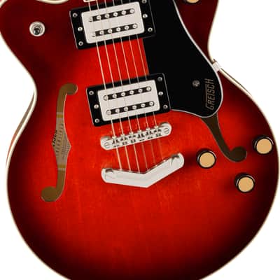 Mint G2655 Streamliner™ Center Block Jr. Double-Cut with V-Stoptail,  Claret Burst image 7
