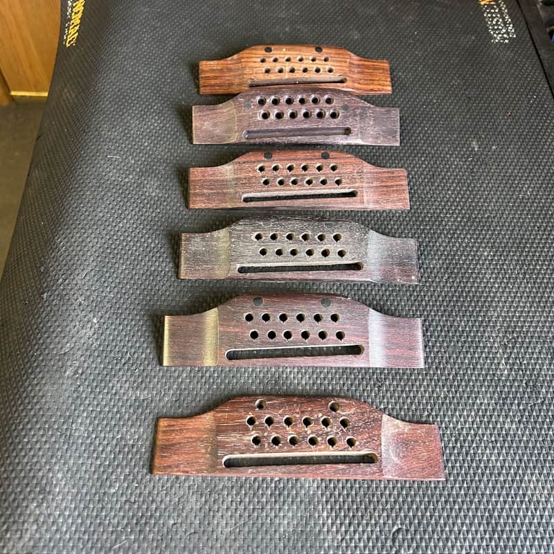 Lot of 6: Vintage Gibson 12 String Rosewood Bridges LUTHIERS SPECIAL image 1