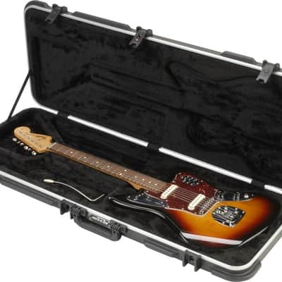 SKB Cases Molded Hardshell Case with Plush Foam Interior, TSA Latch, and Over-Molded Handle for Fender Jaguar or Fender Jazzmaster Guitar image 6