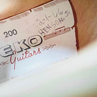 EKO Model 200 Hollow Body Guitar 1966 - Natural image 19