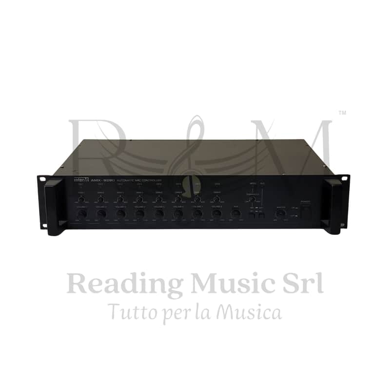 Professional 19” Rack Mixer Inter-M AMX-9280 Serviced Mixer rack professionale 8 canali microfonici image 1