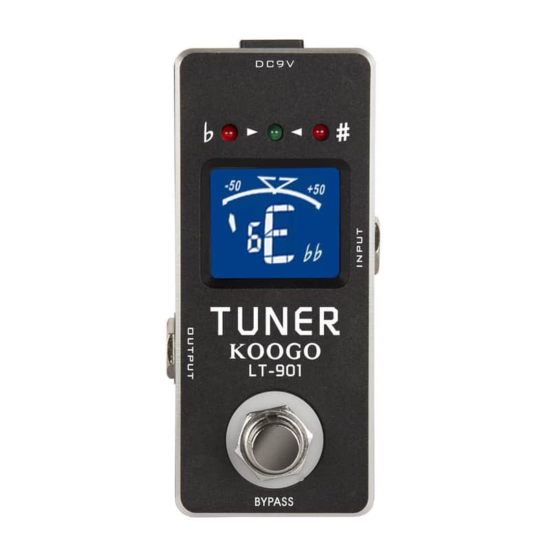 Koogo Digital Tuner LCD Screen Mini Chromatic Guitar Tuner Pedal True Bypass Compact Electric Guitar image 1