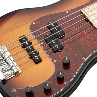 Sadowsky MetroLine 21-Fret Hybrid P/J Bass - 5 String-'59 Burst Transparent High Polish image 5