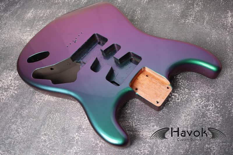Hard Tail Chameleon 2pc Mahogany Strat Style Body High Gloss