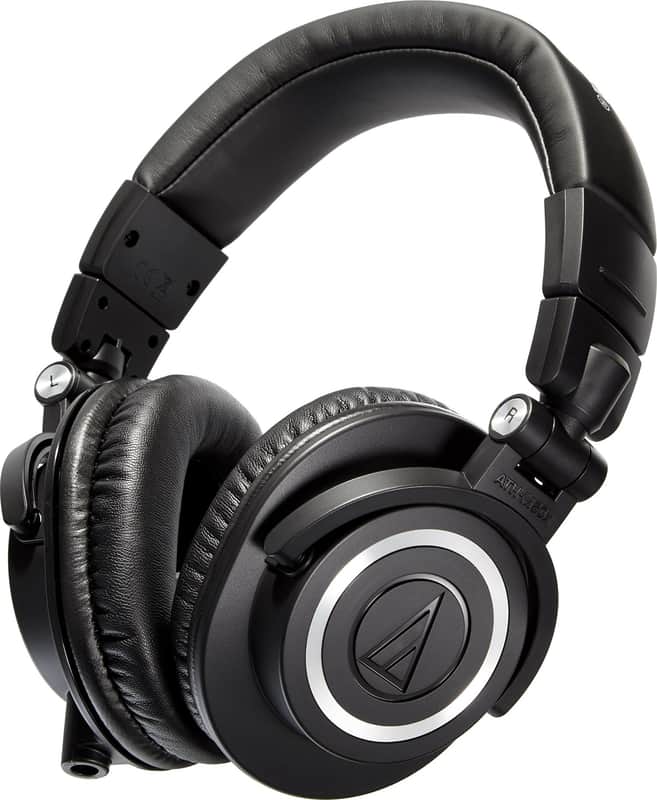 Audio-Technica ATH-M50X Closed-Back Headphones, Black image 1