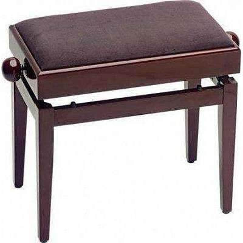 Stagg - Wooden Height Adjustable Piano Bench Polished Brown image 1