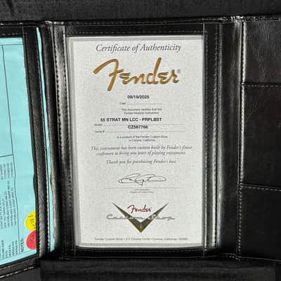Used Fender Custom Shop 1955 Closet Classic Purple Burst w/case TSU24496 image 12