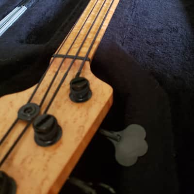 Custom Fretless Bass w Alembic parts Custom Unknown Birds eye maple and maple image 9