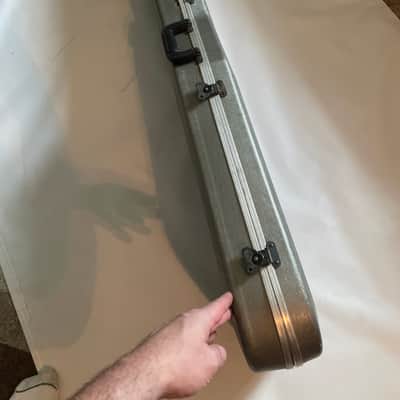 1980's Charvel Jackson Model Series Grey Chainsaw Bass Guitar Case image 14