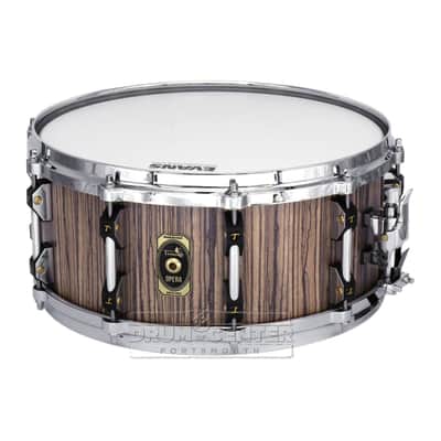 Tamburo Opera Series Stave Snare Drum 14x6.5 Zebrano