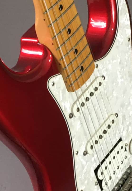 Vintage 1983 Fender Stratocaster JV Era 3 Bolt 70s Reissue Candy Apple Red Strat CBS Headstock Maple Neck 7.4 lb HSC image 1