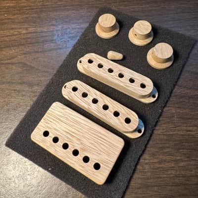 Guilford Korina Holy Grail Combo - H/S/S pickup covers, 3)Skirted (Strat) knobs, 1)5way Strat Knob - USA image 1