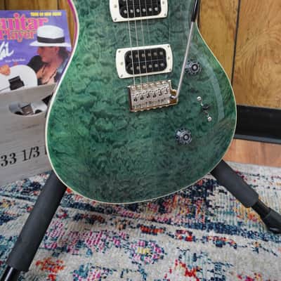 PRS SE Custom 24 Quilt - Teal Black image 3