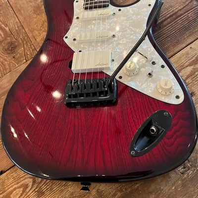 Aria / Variax combo stratocaster 1980's Cherry-Natural image 11