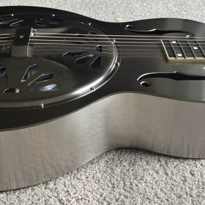 Gretsch G9221 Bobtail Round Neck Acoustic Electric Steel Body Resonator Guitar image 4