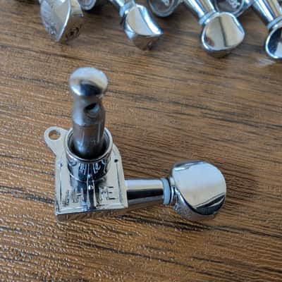 10mm 6 in Line Right Handed Electric Guitar Tuners Small Buttons image 3