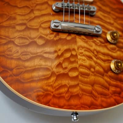 Gibson Les Paul Custom Shop Class 5 P90 pickups Rare & Beautiful 3D Quilt Top 2001 - Sienna Sunburst image 5
