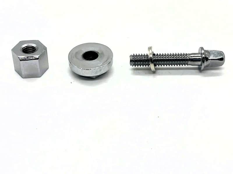 Ludwig P-1988 Hex Nut Insert, P-1986 Hex Bushing and Drum Key Bolt w/Washer NOS - OPEN BOX image 1