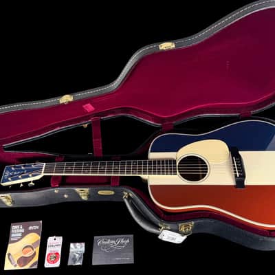 2023 Martin Custom Shop D Dreadnought Limited Run ~ Red, White & Blue image 13