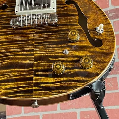 PRS Hollowbody II Piezo Electric Guitar - Yellow Tiger image 4