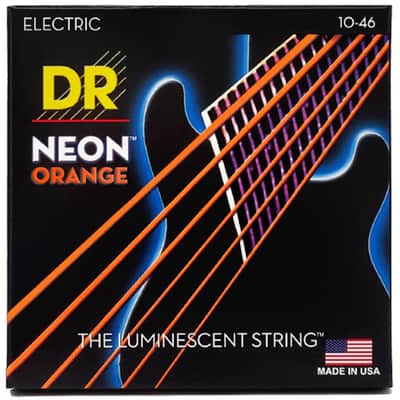 Hi-Def Neon Orange Medium 10-46 DR Strings image 2
