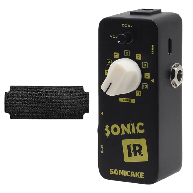 New SONICAKE IR Speaker Cabinet Simulator Guitar Bass Pedal +1PCS Hook and Loop TAPE image 1
